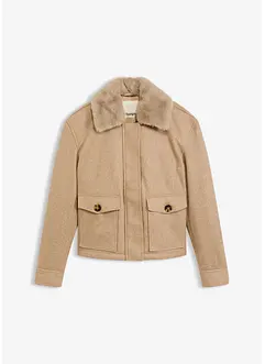 Winterjas in wollen look, bonprix