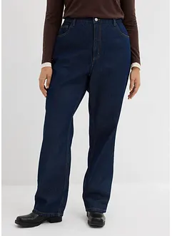 Long straight jeans van biologisch katoen, high waist, bonprix