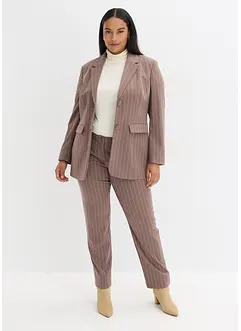 Damespak met krijtstrepen (2-dlg.), bonprix
