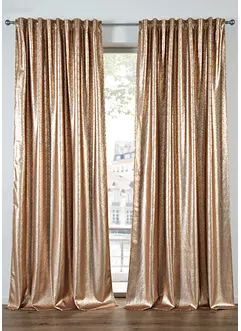Fluwelen gordijn met glans, ook in extra lang (1 stuk), bonprix