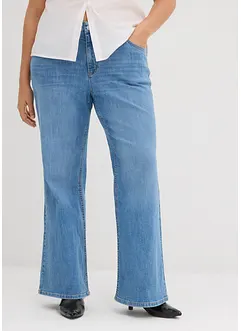 Flared jeans mid waist, bonprix