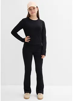 Longsleeve en jersey broek (2-dlg. set), bonprix