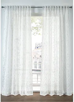 Batist gordijn met glans, ook verkrijgbaar in extra lange uitvoering (1 stuk), bonprix