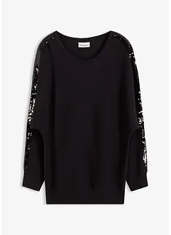 Trui met pailletten, bonprix