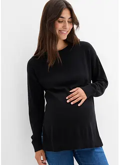 Zachte zwangerschapstrui met voedingsfunctie van biologisch katoen, bonprix