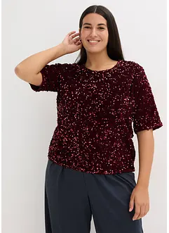 Shirt met pailletten, bonprix