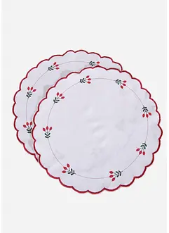 Placemats van biologisch katoen (set van 2), bonprix