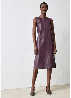 Leren jurk van nappaleer, bonprix