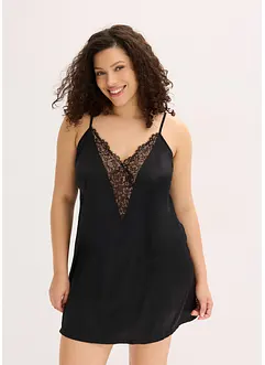 Satijnen slipdress met glanseffect, bonprix