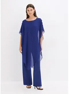 Jumpsuit met overgooier van fijn chiffon, bonprix