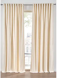 Ondoorzichtig gordijn van zacht chenille (1 stuk), bonprix