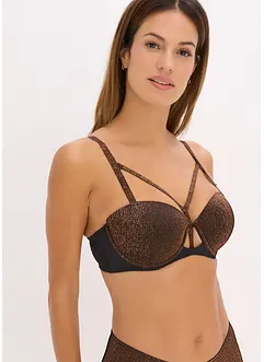 Balconette bh van glanzend materiaal, bonprix
