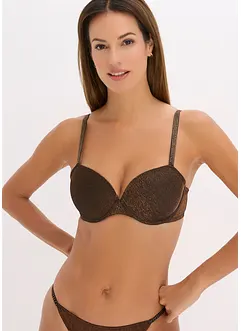 Voorgevormde bh van glanzend materiaal, bonprix