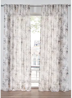 Transparant gordijn met print (1 stuk), bonprix