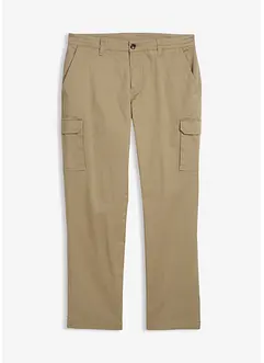 Regular fit stretch cargo thermobroek, straight, bonprix