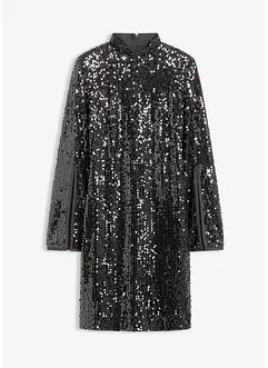 Paillettenjurk met trompetmouwen, bonprix