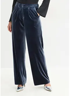Broek van zacht fluweel, bonprix