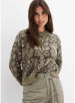 Grof gebreide trui van zacht verengaren, bonprix