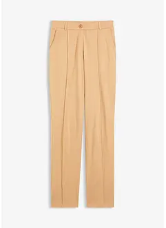 Jersey broek met biezen, bonprix