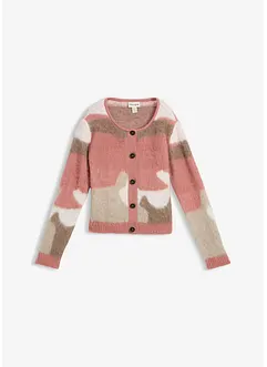 Fijngebreid vest met colorblocking en knoopsluiting, bonprix