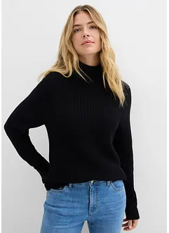 Fijngebreide trui van biologisch katoen, bonprix