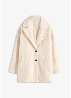 Korte, oversized bouclé jas, bonprix