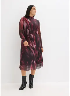 Midi jurk van zachte mesh, bonprix