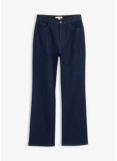 Loose straight jeans comfortabele tailleband met strass, bonprix
