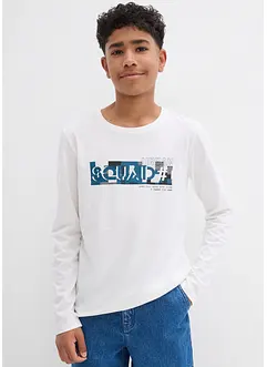 Longsleeve van biologisch katoen (set van 2), bonprix