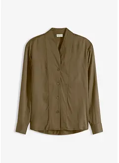 Overhemdblouse van soepelvallend satijn, bonprix
