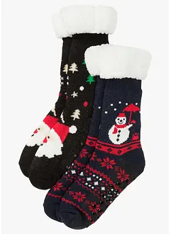 Huissokken met teddy voering (set van 2), bonprix