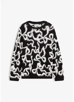 Jacquard trui in een zachte viscosemix, bonprix