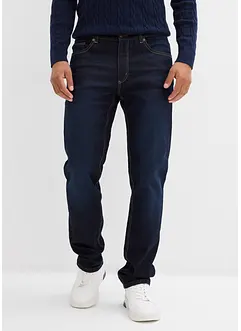 Regular fit thermo stretch jeans met comfortband en zachte voering van jersey, straight, bonprix