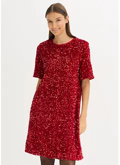 Mini jurk in een glanzende look, bonprix