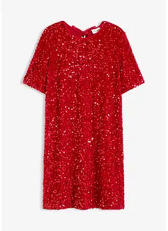 Mini jurk in een glanzende look, bonprix