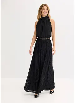 Maxi jurk met rok van kant, bonprix