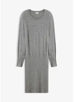 Gebreide jurk in een zachte viscosemix, bonprix