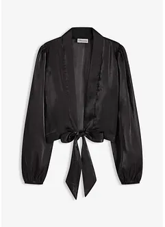 Bolero van fijne tule met strik, bonprix