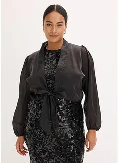 Bolero van fijne tule met strik, bonprix