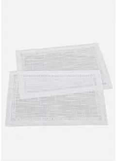 Placemats met broderie anglaise (set van 2), bonprix