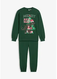 Sweatshirt en joggingbroek van puur katoen (2-dlg. set), bonprix