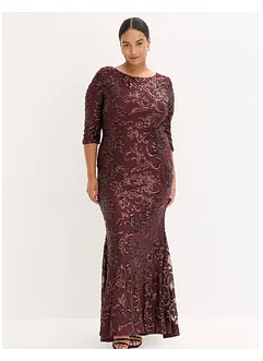 Pailletten jurk met een bijzonder rugdetail, bonprix