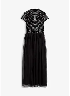 Maxi jurk met parelborduursel, bonprix