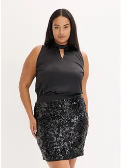 Midi jurk met pailletten, bonprix