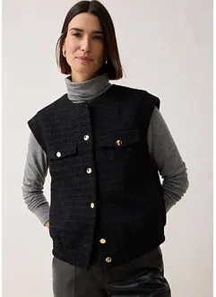 Mouwloze blazer met wol, bonprix