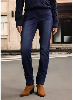 Straight jeans mid waist, thermo met comfortband, bonprix
