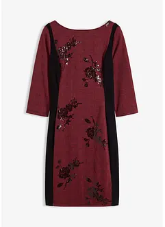 Kokerjurk met paillettenborduursel, bonprix