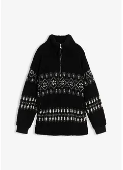 Teddy fleece trui, bonprix