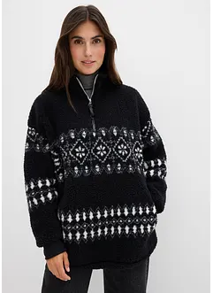 Teddy fleece trui, bonprix