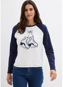 Raglan longsleeve van puur katoen, bonprix